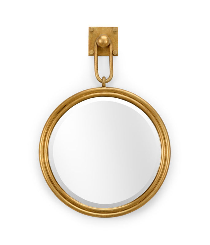 Round Gold Leaf Mirror (small)