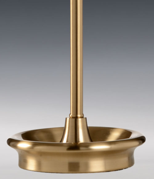 Table Lamp In Antiqued Brass Finish