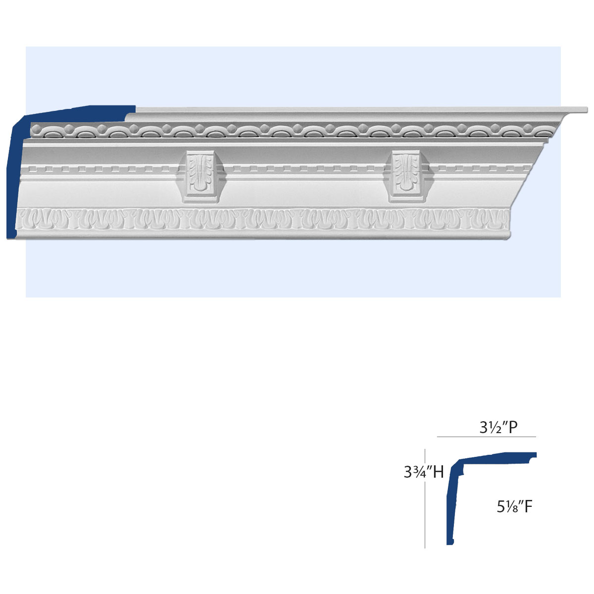 Corbel and Bouquet Crown Molding - Crown Molding - Inviting Home