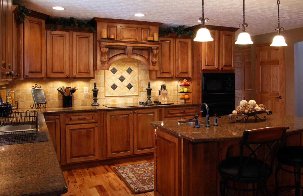 dark wood kitchen cabinets designs