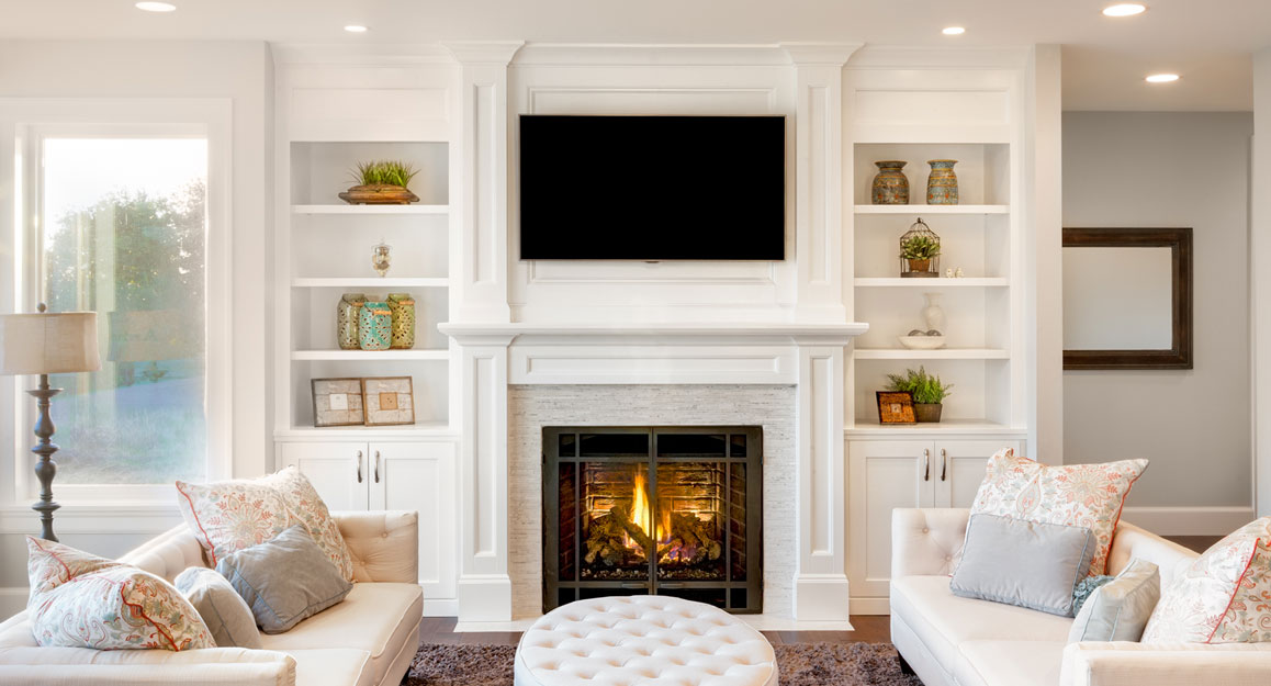 fireplace shelves Archives - Inviting Home