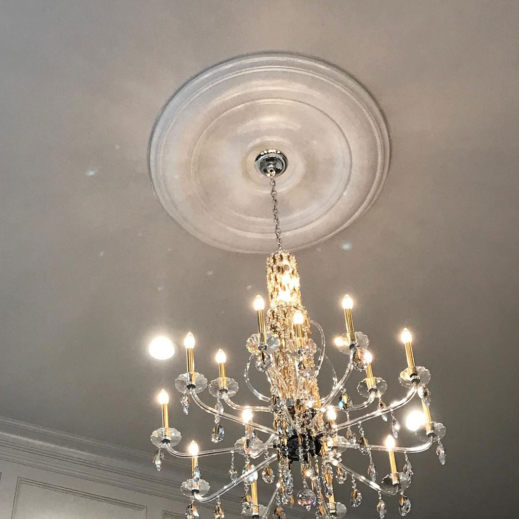 Classical Large Ceiling Medallion Clean Line