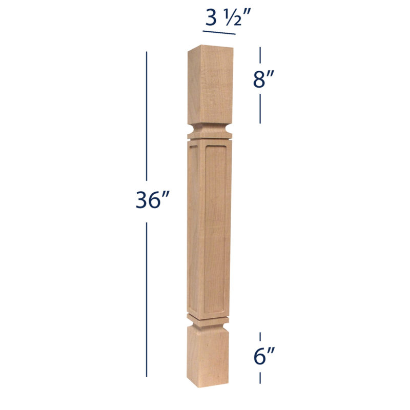 Mission Kitchen Island Leg Island Legs for Kitchen