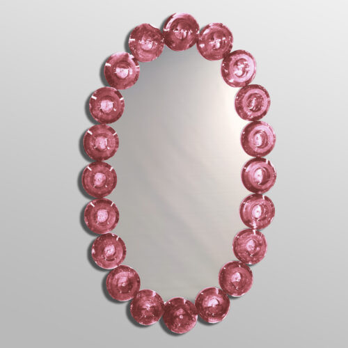 Modern Oval Murano Glass Mirror Collection