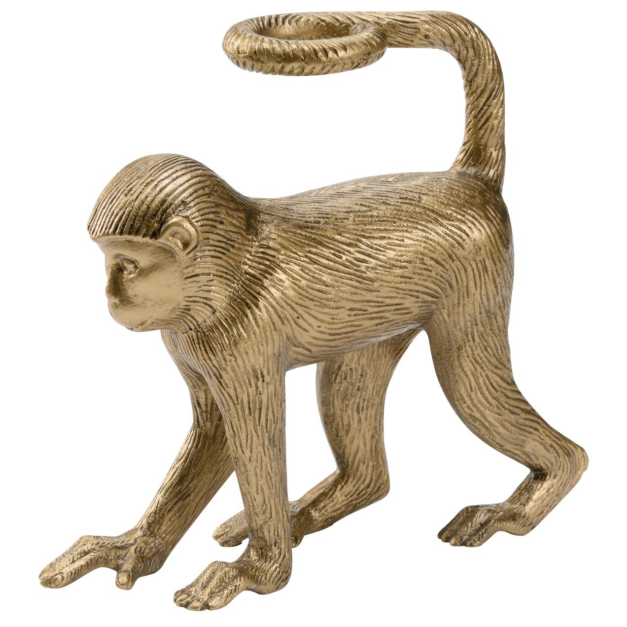 Brass Monkey Mischief Tabletop Figurine - Playful Decor - Home Accessories
