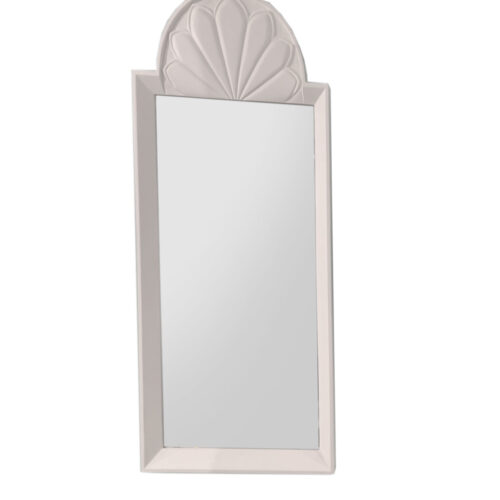 Waldorf White Plaster Wall Mirror