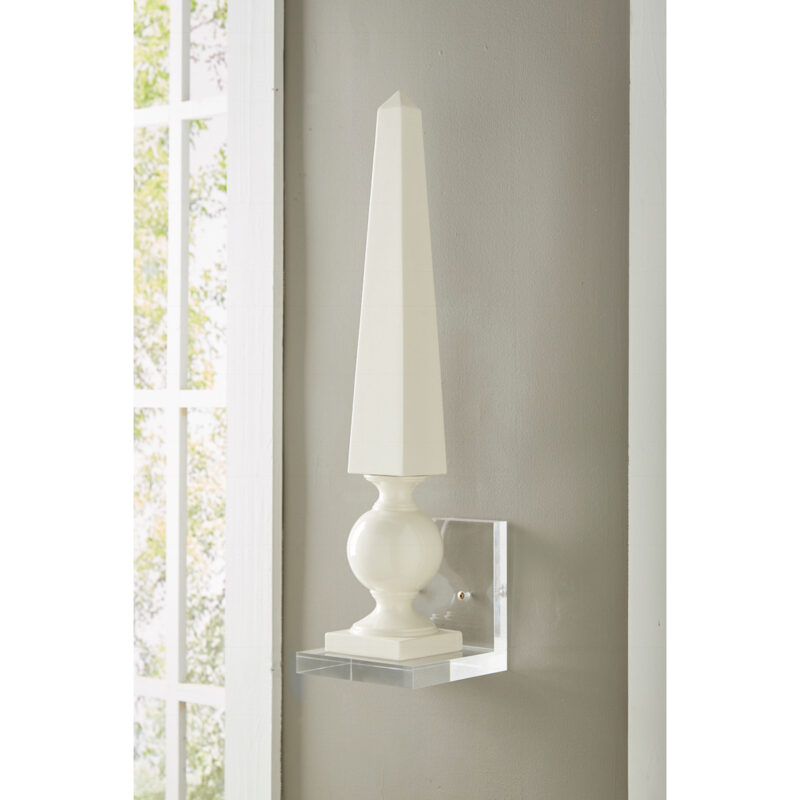 Clear Acrylic Wall Sconces - Regency Bracket - Home Decor