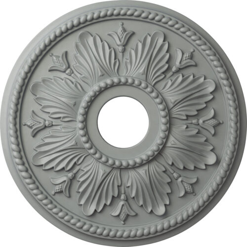 Acanthus Ring Ceiling Medallion with Rope