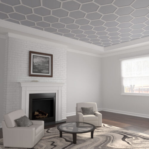 Hive Mind Honeycomb Fretwork Ceiling Panel