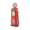 Classic Red Gasoline Pump Clock Replica