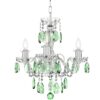Empire Style 3 Light Authentic Bohemian Crystal Chandelier (Green)
