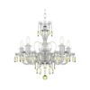 Empire Style 5 Light Bohemian Yellow Crystal Chandelier