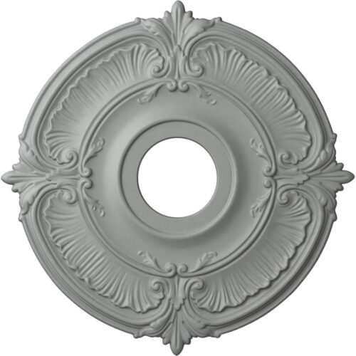 Delacroix ceiling medallion has an exquisite leaf motif.